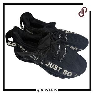 Just So So Men's Third Generation Lace‎ Up Running Shoes Black Size 8